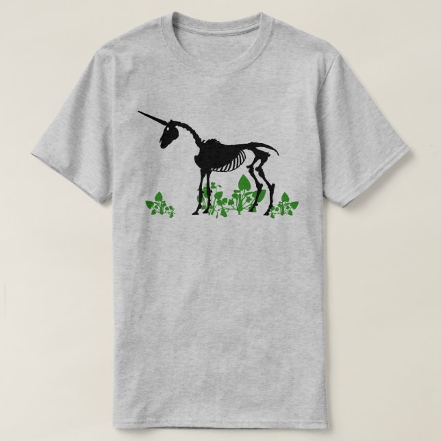 T-shirt Squelette Unicorne (Design devant)