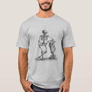 T-shirt squelette vintage