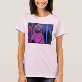T-shirt squelette voilé