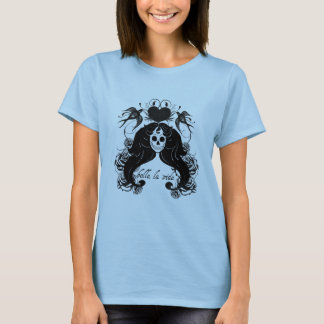 T-shirt squelettique de tatouage de Vida de La de