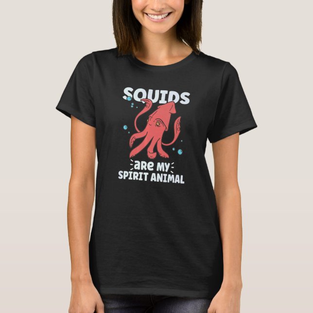 T-shirt Squid  Octopus  Squid Marine Biologist (Devant)