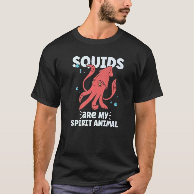 T-shirt Squid  Octopus  Squid Marine Biologist (Devant)