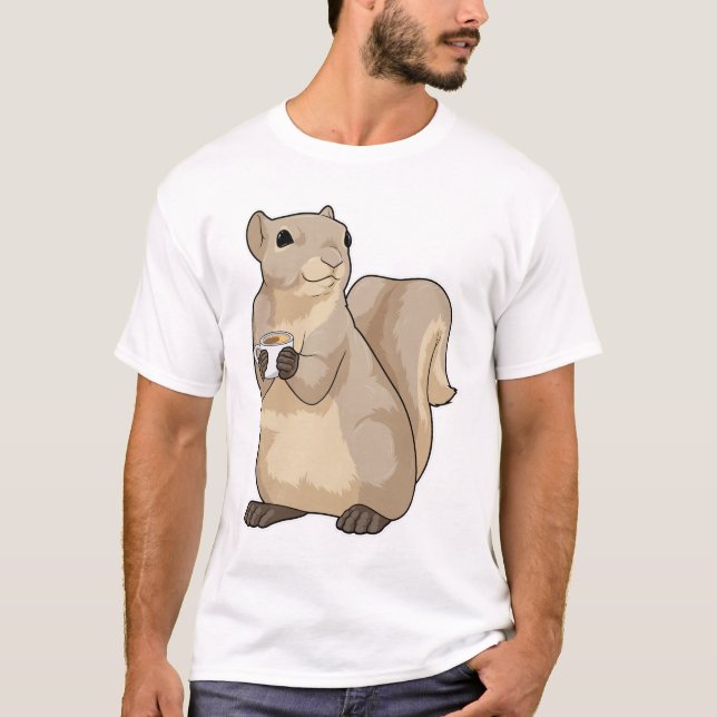 T-shirt Squirl Coffee Cup (Devant)