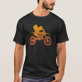 T-shirt Squirrel Dirtbike Squirrel Motocross Sq
