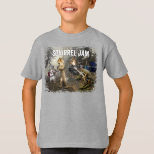 T-shirt Squirrel Jam - drôle de groupe de rock