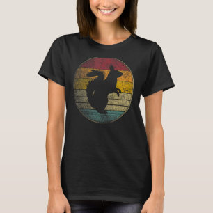 T-shirt Squirrel Randonnée Camping Retro Style Vintage 80s