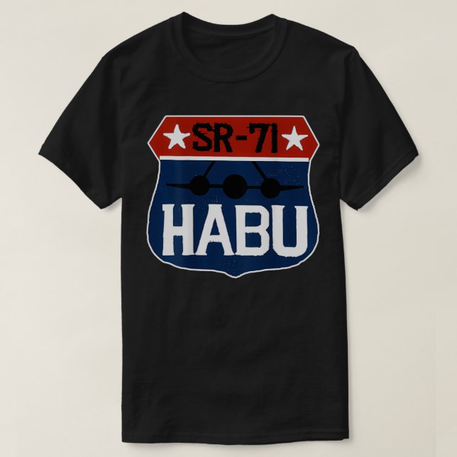T-shirt SR71 Blackbird Distressed HABU (Design devant)