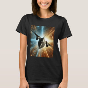T-shirt SR-71 Blackbird Blueprint Air Force Military Jet