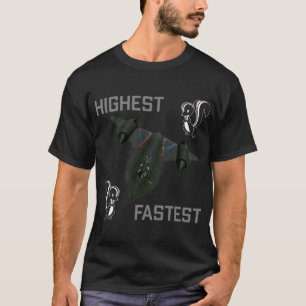 T-shirt SR 71 Blackbird Lockheed Skunk Works Spy Plane