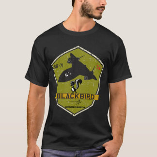T-shirt SR-71 Blackbird Skunkworks - Grunge Style   
