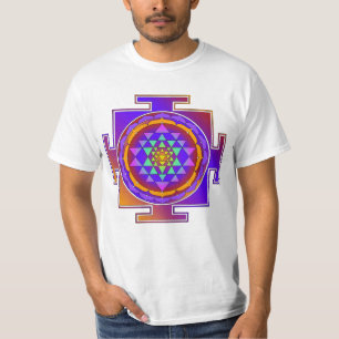 T-shirt SRI YANTRA pleine couleur + vos idées