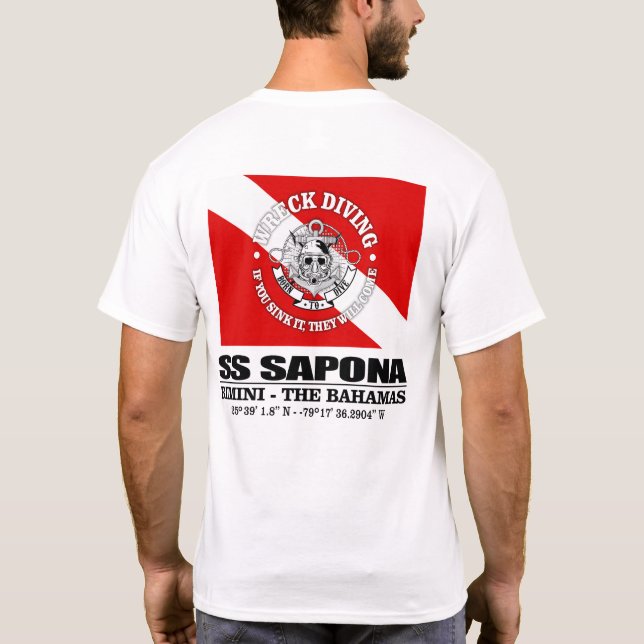 T-shirt SS Sapona (meilleures épaves) (Dos)