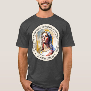 T-shirt St Agnes de Rome Citations religieuses Don Inspira