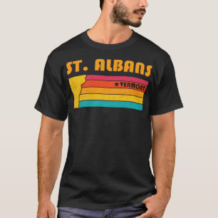 T-shirt St Albans Vermont Vintage Souvenir déshabillé 2