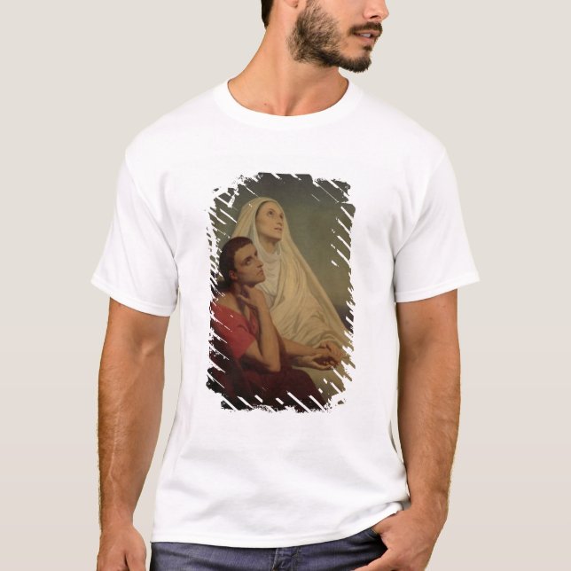 T-shirt St Augustine et son St Monica, 1855 de mère (Devant)