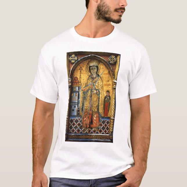 T-shirt St Barbara d'icône (Devant)