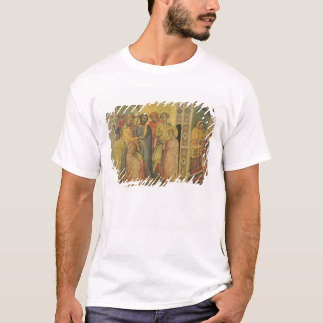 T-shirt St Eligius avant le Roi Clothar, c.1365 (huile sur (Devant)