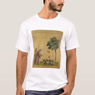 T-shirt St Francis d'Assisi prêchant aux oiseaux