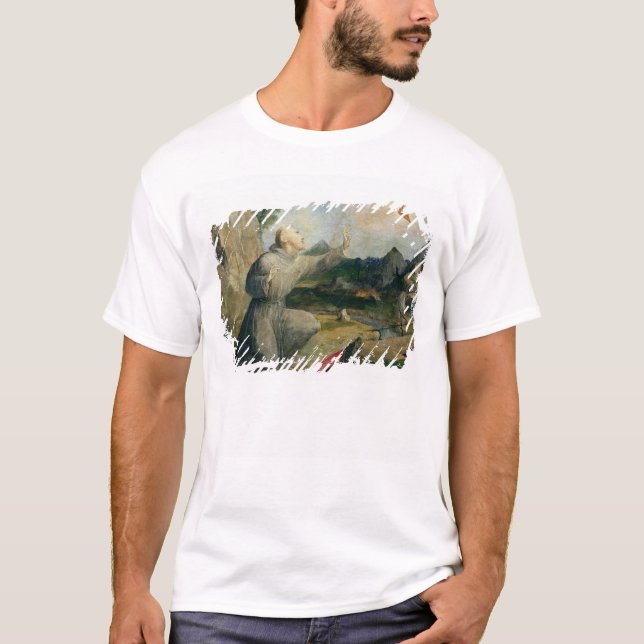 T-shirt St Francis d'Assisi recevant les stigmates (Devant)