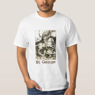 T-shirt ST GEORGE ET DRAGON, blanc noir