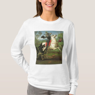 T-shirt St George luttant avec le dragon