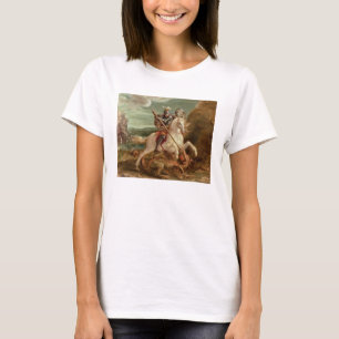 T-shirt St George massacrant le dragon, (huile sur le