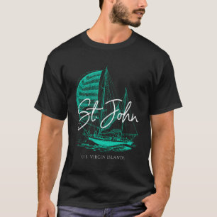 T-shirt St John Us Virgin Islands Voilier