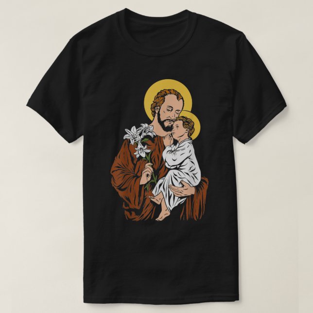 T-shirt St Joseph et Enfant Jésus Consecration 2021 Cathol (Design devant)