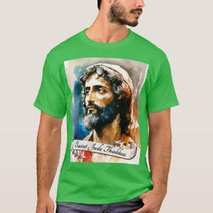 T-shirt St Jude Thaddeus Église catholique Saints Religieu