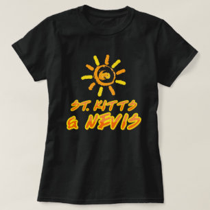 T-shirt St Kitts & Nevis jaune et orange vif