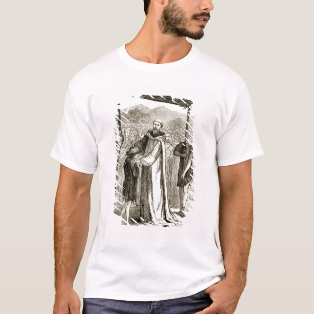 T-shirt St Le Columba bénit un garçon sauvage, 'du Th de (Devant)