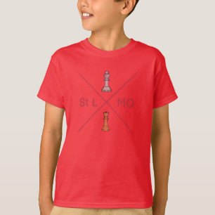 T-shirt St. Louis, MO est la capitale des échecs du monde 