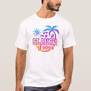 T-shirt St. Lucia Vacation ou Trip Design 2024
