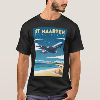 T-shirt St Maarten - Maho Beach Aviation