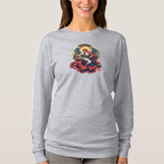 T-shirt St Michael et le Diable Femme Manche Longue Tee