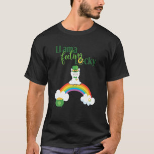 T-shirt St Paddy's Day Cute Lucky Irish Llama