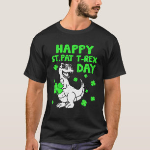 T-shirt St Pat T Rex Dinosaures Amoureux Enfants Garçons F