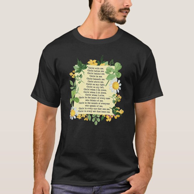 T-shirt St Patrick Breastplate Prayer Patrick's Day Cathol (Devant)