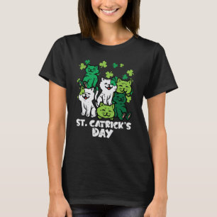 T-shirt St patrick Catricks Day Chats Saint Pattys Femmes 