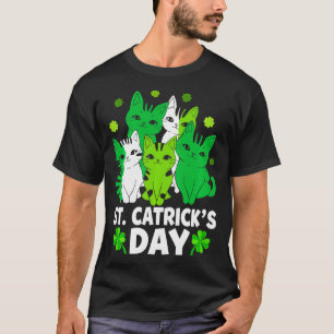 T-shirt St patrick Catricks Day Chats Saint Pattys Femmes