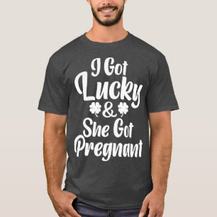 T-shirt St Patrick Day Lucky Couple Grossesse Green