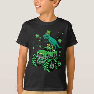 T-shirt St Patrick Day Monster Truck Dinosaure Irlandais E