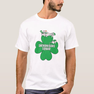 T-shirt St Patrick Day Shenanigans Squad Chat Green Shamro