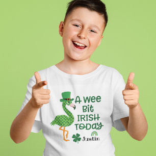 T-shirt St Patrick Flamant rose Leprechaun Casquette Un pe