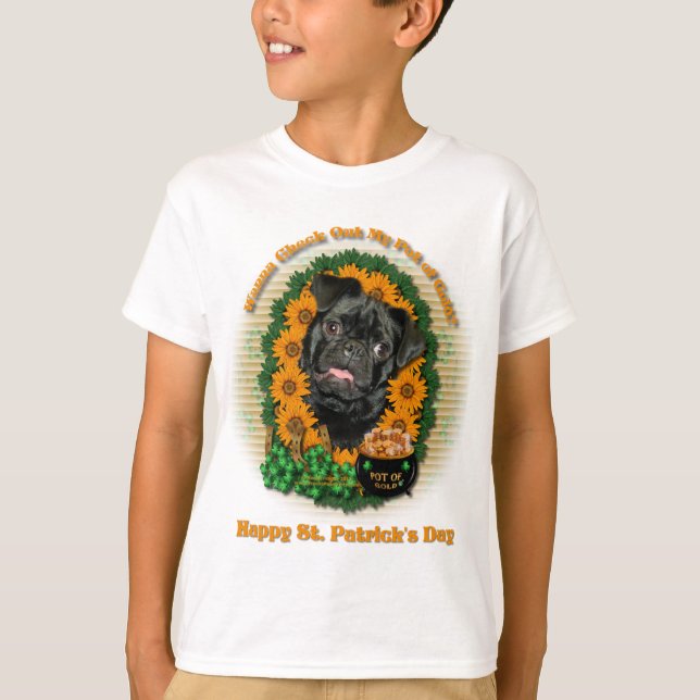 T-shirt St patrick - pot d'or - carlin - Ruffy (Devant)