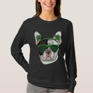 T-shirt St Patrick S Day French Buldog Lunettes de soleil