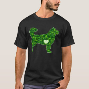 T-shirt St Patrick s Day Husky sibérien vert irlandais Sha