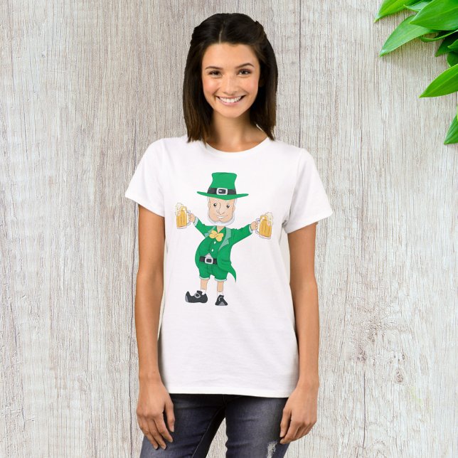 T-shirt St Patrick’s Day Leprechaun with Beer Mugs (Créateur téléchargé)