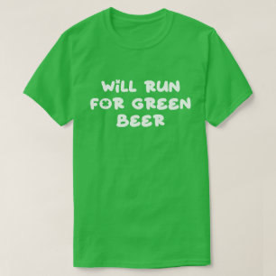 T-shirt St. Patrick’s Day Running, cadeau de marathon Sham