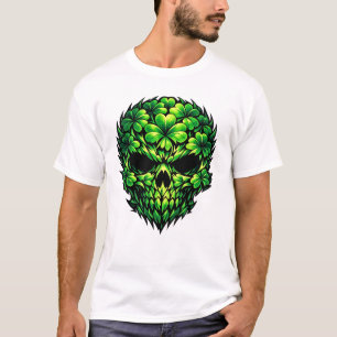 T-Shirt St Patrick Skull Trèfle Irlandais